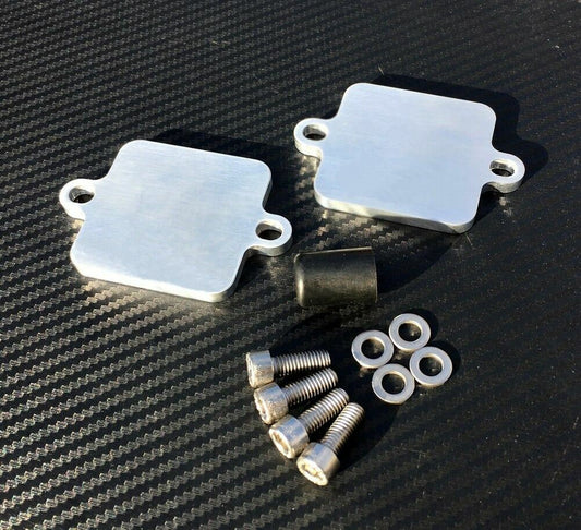 Kawasaki 2003 - 2006 ZX6 Z750 Z1000 SMOG Block Off Plates PAIR AIS SAS Valve Delete Kit ZX6R