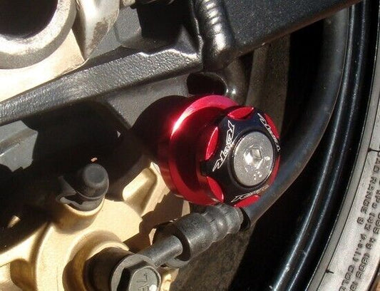 RED 6mm Swingarm Spools R1 R6 R3 FZ8 FZ1 MT09 MT10 RSV4 675 899 959 1199 1299 M6