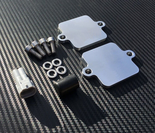 Kawasaki ZX10R ZX6R SMOG Block Off Plates PAIR AIS SAS Valve Eliminator Kit ZX6 ZX10