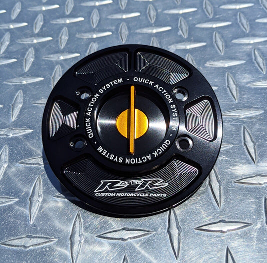 BMW Quick Release Fuel Gas Cap ~ S1000RR S1000R M1000RR M1000R HP4 HP2 R1200 K1600 F800 F700 R9T ~ Gold