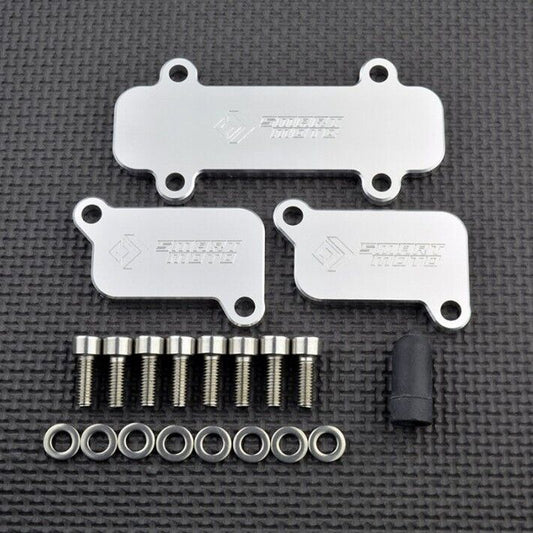 BMW K1200 K1300 S R GT SMOG Block Off Plates PAIR SAS AIS Eliminator Kit K1300S
