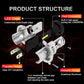 H4 LED Headlight Bulb Globe - Kawasaki KLX250 S KLX300 SM KLX450R Versys-X 300