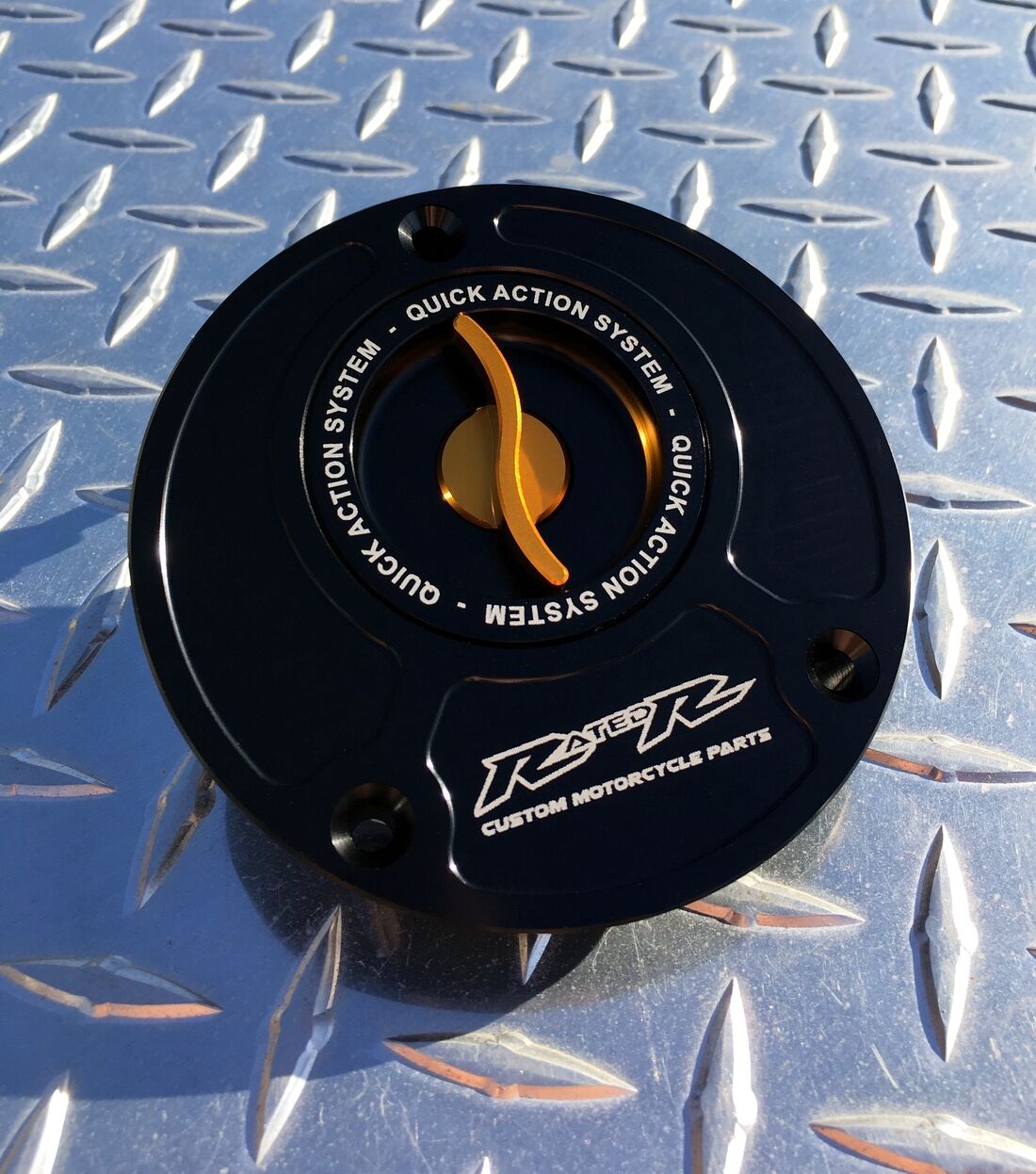 Honda Quick Release Fuel Gas Cap - CBR 600RR 900RR 1000RR CB1000R 954 RC51 VFR800 VTR 1100XX ~ Gold
