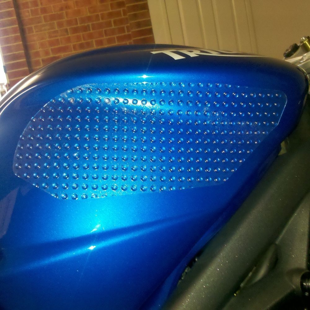 2006 - 2012 Daytona 675 Eazi-Grip Evo Tank Grips Traction Pads  675R / Street Triple / R - Clear