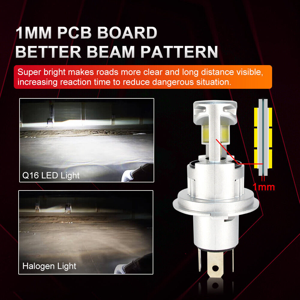 H4 LED Headlight Bulb Globe - Kawasaki KLX250 S KLX300 SM KLX450R Versys-X 300
