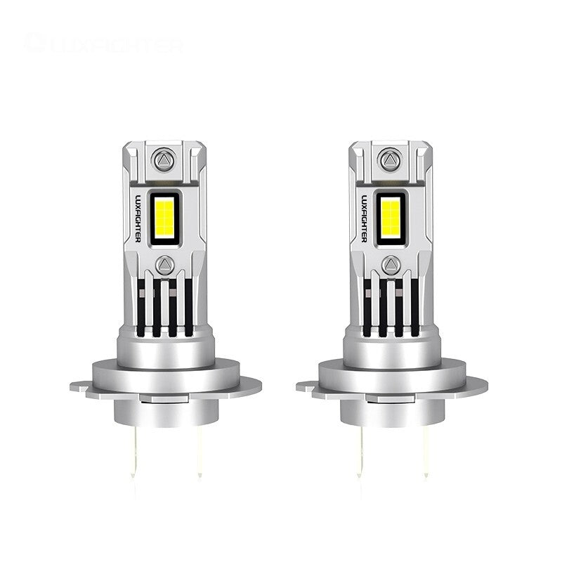 Pair Mini H7 LED Headlight Bulbs 2 x Globes 12V 6500k CSP Chips 1:1 Size IP65